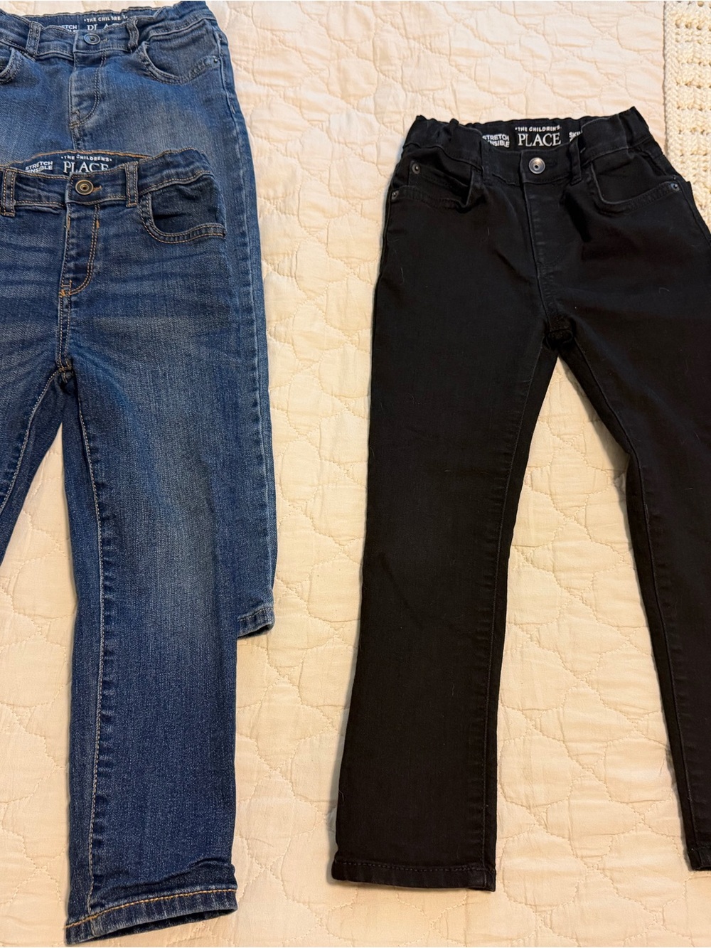 The Children's Place 5 Pack Kids Jeans - Blue, Dark Blue, Black, Gray - Picture 2 of 6